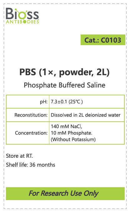 1×PBS缓冲液（干粉，2L）-C0103