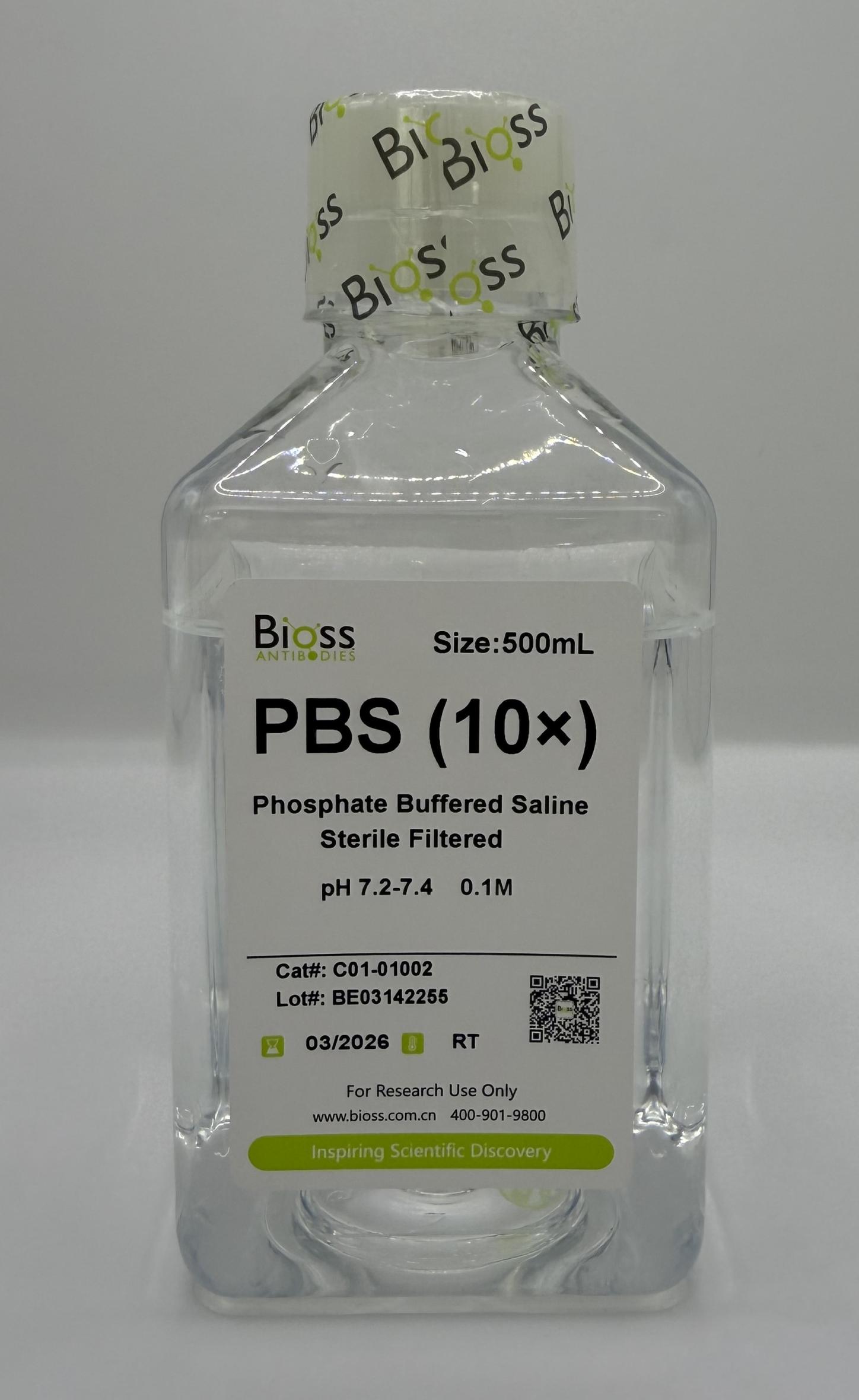 10×PBS缓冲液 (pH7.2- 7.4)-C01-01002